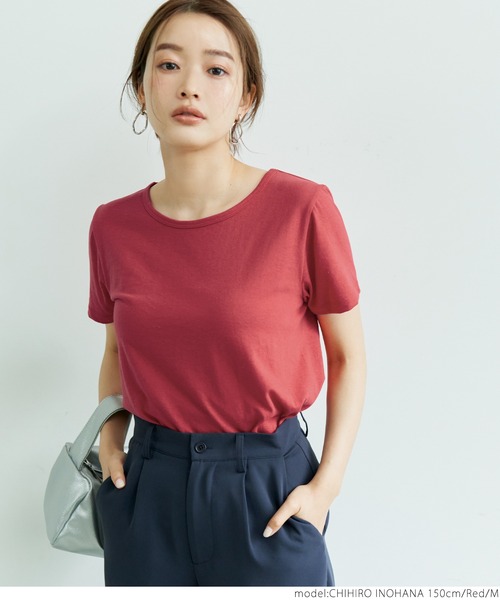 coca（coca）（コカ）の「風合い抜群丸胴コンパクトTee（Tシャツ/カットソー・レディース・レッド/ホワイト/ブラック・S/M/L）」の10枚目の写真