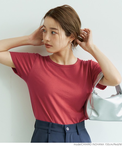 coca（coca）（コカ）の「風合い抜群丸胴コンパクトTee（Tシャツ/カットソー・レディース・レッド/ホワイト/ブラック・S/M/L）」の11枚目の写真