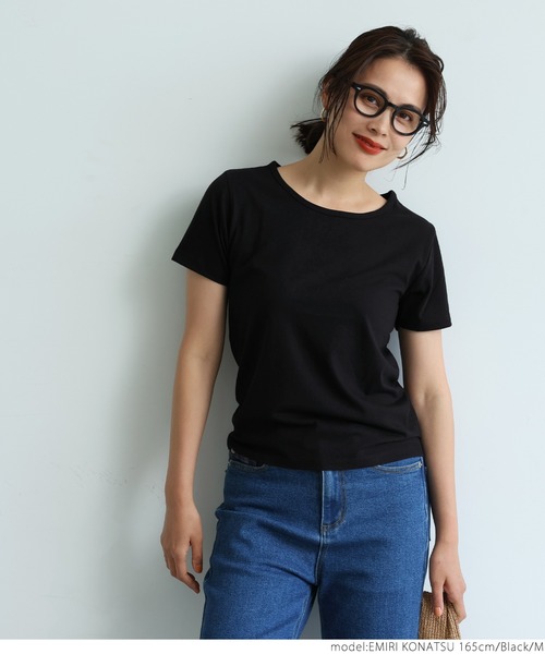 coca（coca）（コカ）の「風合い抜群丸胴コンパクトTee（Tシャツ/カットソー・レディース・レッド/ホワイト/ブラック・S/M/L）」の12枚目の写真