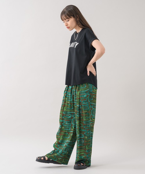 Dignite collier（ディニテコリエ）の「Dignite collier フレンチプリントT（Tシャツ/カットソー・レディース・ブラック/ホワイト/パープル・FREE）」の5枚目の写真
