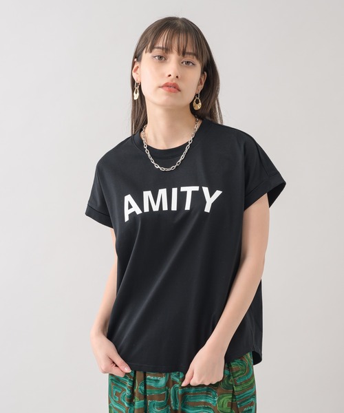 Dignite collier（ディニテコリエ）の「Dignite collier フレンチプリントT（Tシャツ/カットソー・レディース・ブラック/ホワイト/パープル・FREE）」の21枚目の写真