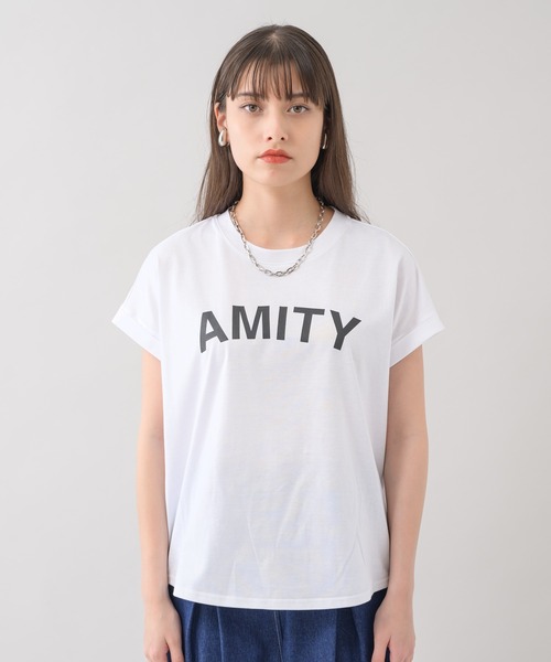 Dignite collier（ディニテコリエ）の「Dignite collier フレンチプリントT（Tシャツ/カットソー・レディース・ブラック/ホワイト/パープル・FREE）」の10枚目の写真
