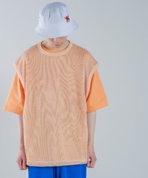 improves（インプローブス）の「メッシュベスト × 半袖Tシャツ アンサンブル（Tシャツ/カットソー）」
