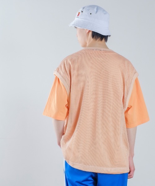 improves(インプローブス)の「メッシュベスト × 半袖Tシャツ アンサンブル(Tシャツ/カットソー・メンズ・ブラック/キナリ・MEDIUM/LARGE/X-LARGE)」の14枚目の写真