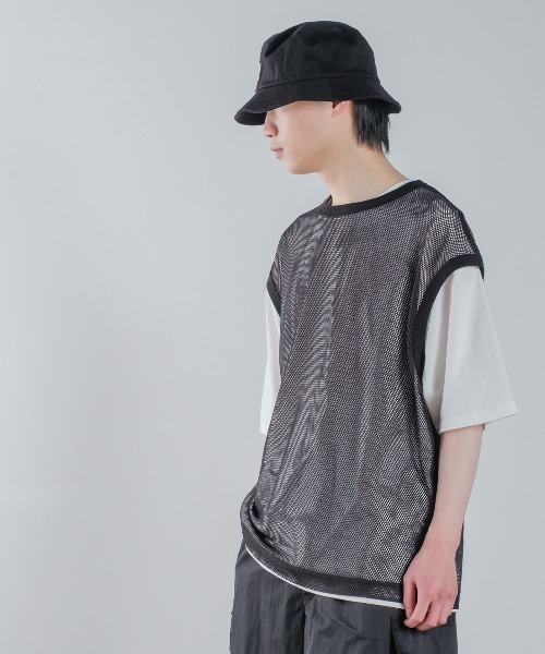 improves(インプローブス)の「メッシュベスト × 半袖Tシャツ アンサンブル(Tシャツ/カットソー・メンズ・ブラック/キナリ・MEDIUM/LARGE/X-LARGE)」の11枚目の写真