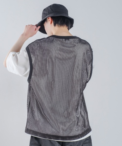 improves(インプローブス)の「メッシュベスト × 半袖Tシャツ アンサンブル(Tシャツ/カットソー・メンズ・ブラック/キナリ・MEDIUM/LARGE/X-LARGE)」の10枚目の写真