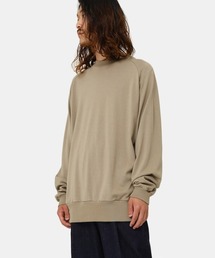marka | marka / マーカ：RAGLAN CREW NECK L/S - 60//2 organic cotton compact knit -：M22C-03CS03C[COR](Tシャツ/カットソー)