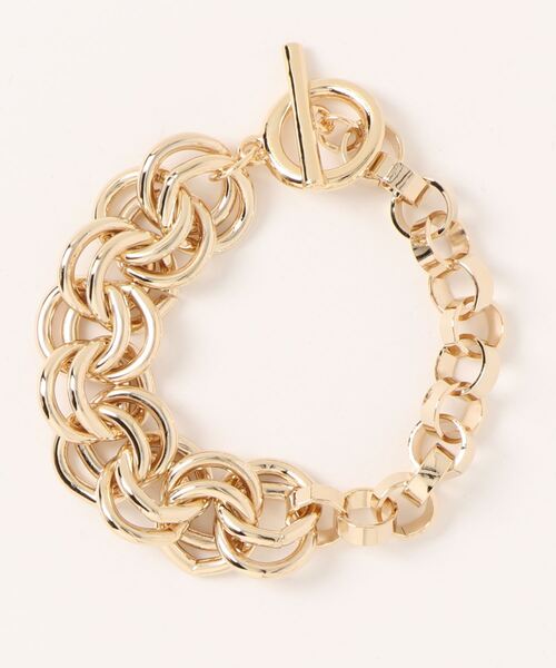 DouDou(ドゥドゥ)の「ダブルリングチェーン切替ブレス(ブレスレット・レディース・シルバー/ゴールド・FREE)」の6枚目の写真