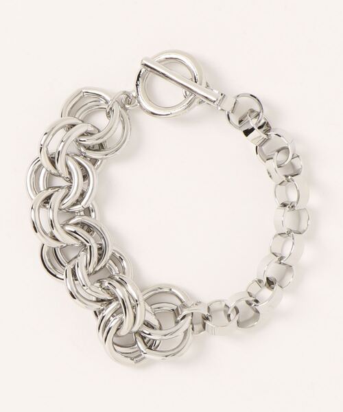 DouDou(ドゥドゥ)の「ダブルリングチェーン切替ブレス(ブレスレット・レディース・シルバー/ゴールド・FREE)」の7枚目の写真