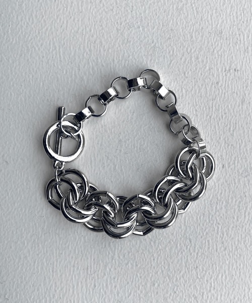 DouDou(ドゥドゥ)の「ダブルリングチェーン切替ブレス(ブレスレット・レディース・シルバー/ゴールド・FREE)」の4枚目の写真