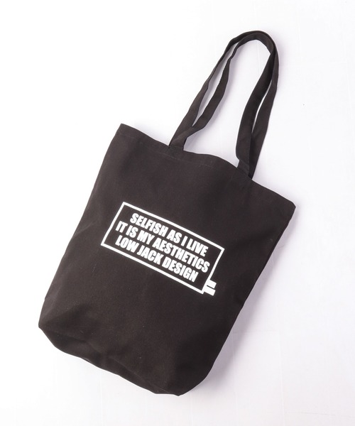 LOW JACK DESIGN(ロウジャックデザイン)の「LOW JACK DESIGN シガレットボックスロゴキャンバストートバッグ(トートバッグ・メンズ・ブラック/ブラック系その他・S/M)」の17枚目の写真