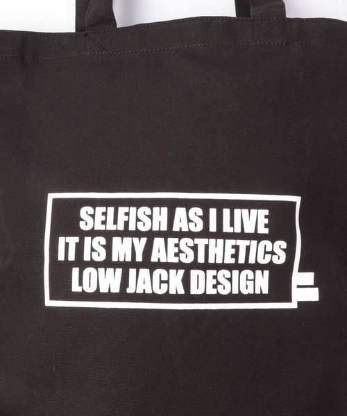 LOW JACK DESIGN(ロウジャックデザイン)の「LOW JACK DESIGN シガレットボックスロゴキャンバストートバッグ(トートバッグ・メンズ・ブラック/ブラック系その他・S/M)」の19枚目の写真