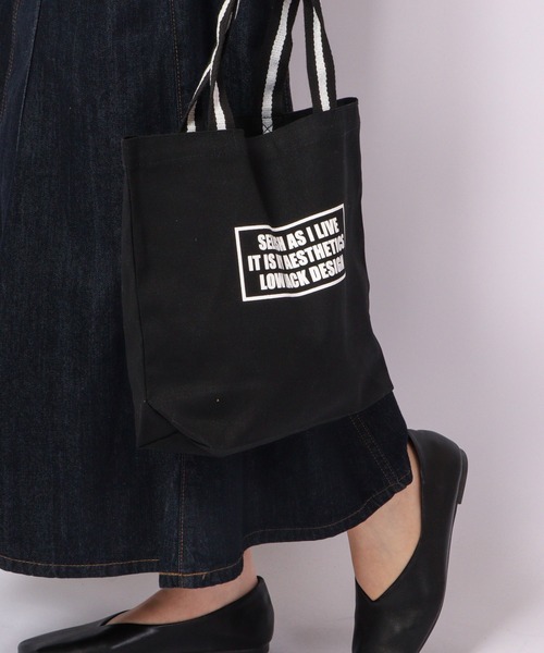 LOW JACK DESIGN(ロウジャックデザイン)の「LOW JACK DESIGN シガレットボックスロゴキャンバストートバッグ(トートバッグ・メンズ・ブラック/ブラック系その他・S/M)」の14枚目の写真