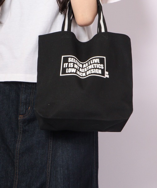 LOW JACK DESIGN(ロウジャックデザイン)の「LOW JACK DESIGN シガレットボックスロゴキャンバストートバッグ(トートバッグ・メンズ・ブラック/ブラック系その他・S/M)」の16枚目の写真