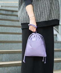 Actually | フェイクレザー 巾着ショルダー(ショルダーバッグ)