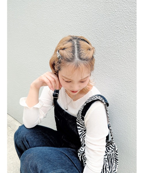 jumelle（ジュメロ）の「リボンミニクリップ（バレッタ/ヘアクリップ・レディース・シルバー・FREE）」の2枚目の写真