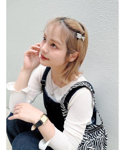 jumelle（ジュメロ）の「リボンミニクリップ（バレッタ/ヘアクリップ・レディース・シルバー・FREE）」の8枚目の写真