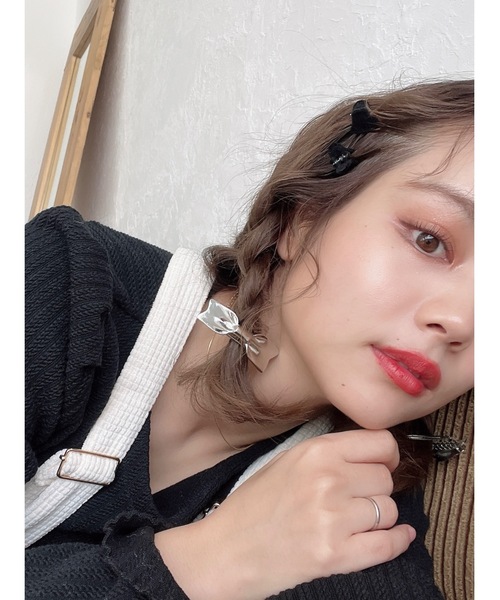 jumelle（ジュメロ）の「リボンミニクリップ（バレッタ/ヘアクリップ・レディース・シルバー・FREE）」の21枚目の写真