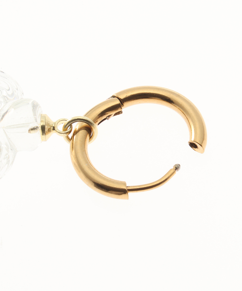 Oriens JOURNAL STANDARD（オリエンス ジャーナルスタンダード）の「【NINFA HANDMADE/ニンファ ハンドメイド】 Cuore in Clear（ピアス（両耳用）・レディース・ゴールド・FREE）」の4枚目の写真