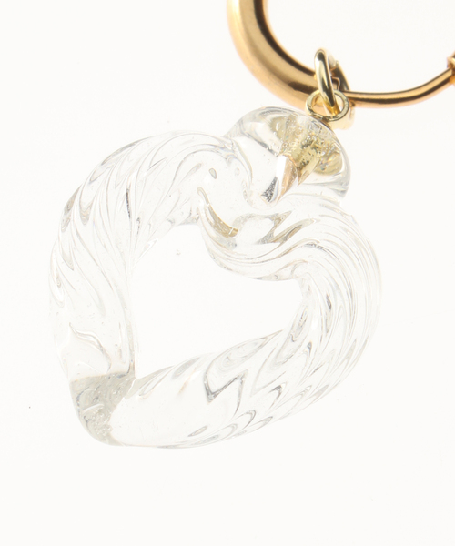 Oriens JOURNAL STANDARD（オリエンス ジャーナルスタンダード）の「【NINFA HANDMADE/ニンファ ハンドメイド】 Cuore in Clear（ピアス（両耳用）・レディース・ゴールド・FREE）」の3枚目の写真