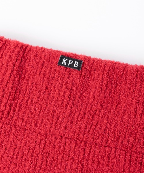 KP DECO（ケーピーデコ）の「【日本製】ジャガード柄シュークリーム素材のネックウォーマー（ネックウォーマー/スヌード・キッズ・ブルー系その他/キャメル・FREE）」の8枚目の写真