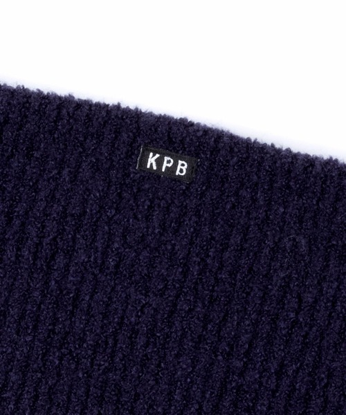 KP DECO（ケーピーデコ）の「【日本製】ジャガード柄シュークリーム素材のネックウォーマー（ネックウォーマー/スヌード・キッズ・ブルー系その他/キャメル・FREE）」の5枚目の写真