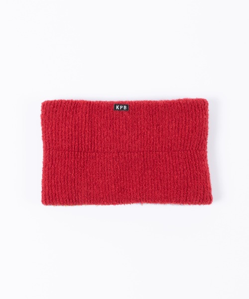 KP DECO（ケーピーデコ）の「【日本製】ジャガード柄シュークリーム素材のネックウォーマー（ネックウォーマー/スヌード・キッズ・ブルー系その他/キャメル・FREE）」の7枚目の写真