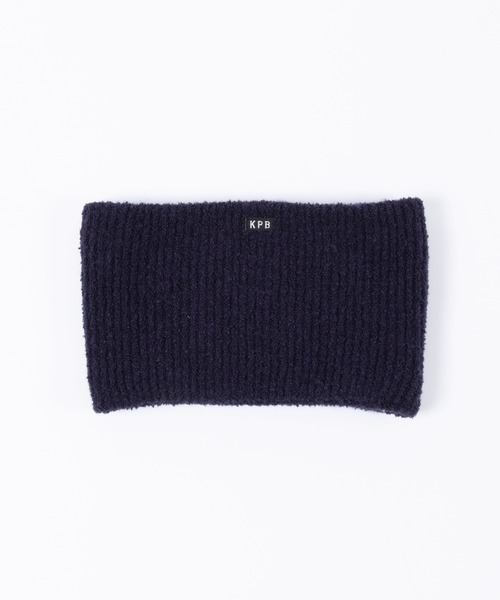 KP DECO（ケーピーデコ）の「【日本製】ジャガード柄シュークリーム素材のネックウォーマー（ネックウォーマー/スヌード・キッズ・ブルー系その他/キャメル・FREE）」の4枚目の写真