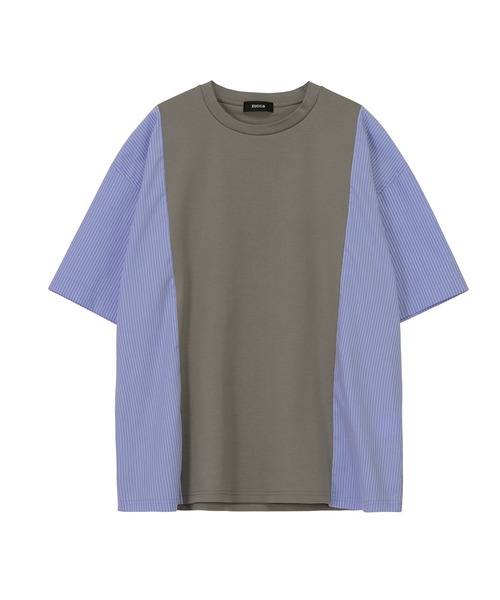 ZUCCa（ズッカ）の「シャツドッキングジャージィー/Tシャツ（Tシャツ