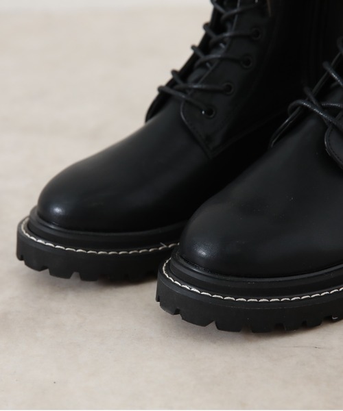 Cheek(チーク)の「レースアップブーツ(ブーツ・レディース・ブラック・SMALL/MEDIUM/LARGE)」の6枚目の写真