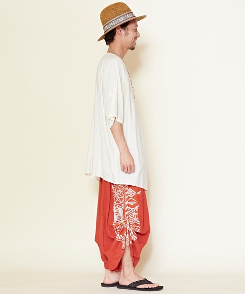 チャイハネ（チャイハネ）の「【チャイハネ】刺繍入り変形MEN'Sトップス＆タンクトップ2点セット（アンサンブル・メンズ・ホワイト/ブラック/ブラウン/ブルー/オリーブ/ネイビー/オレンジ/カーキ・FREE）」の18枚目の写真