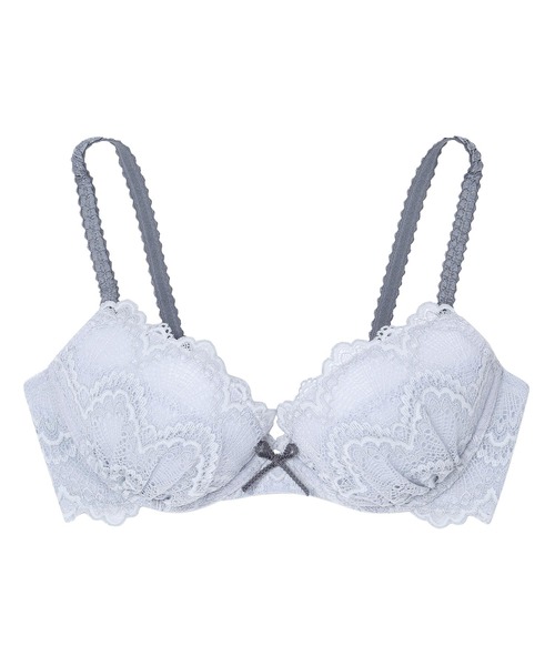 une nana cool（ウンナナクール）の「Parasol lace 3/4カップブラジャー（ブラジャー・レディース・グレー/ミント/ピンク/ネイビー/オリーブ・E70/D75/E65/F70/E75/D70/C65/C75/C70/D65/F75/B75/B65/B70）」の6枚目の写真