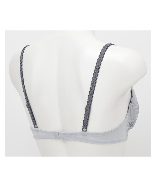 une nana cool（ウンナナクール）の「Parasol lace 3/4カップブラジャー（ブラジャー・レディース・グレー/ミント/ピンク/ネイビー/オリーブ・E70/D75/E65/F70/E75/D70/C65/C75/C70/D65/F75/B75/B65/B70）」の7枚目の写真