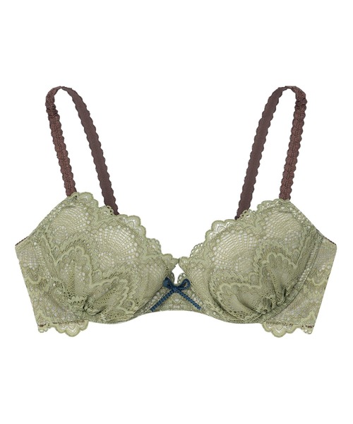 une nana cool（ウンナナクール）の「Parasol lace 3/4カップブラジャー（ブラジャー・レディース・グレー/ミント/ピンク/ネイビー/オリーブ・E70/D75/E65/F70/E75/D70/C65/C75/C70/D65/F75/B75/B65/B70）」の20枚目の写真