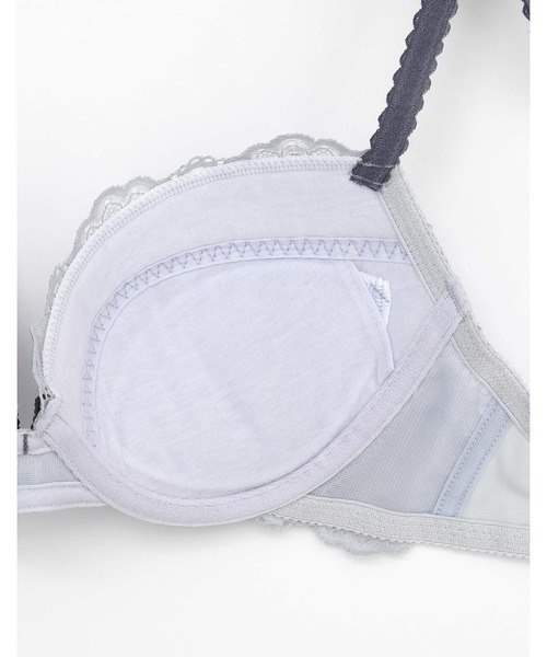 une nana cool（ウンナナクール）の「Parasol lace 3/4カップブラジャー（ブラジャー・レディース・グレー/ミント/ピンク/ネイビー/オリーブ・E70/D75/E65/F70/E75/D70/C65/C75/C70/D65/F75/B75/B65/B70）」の8枚目の写真