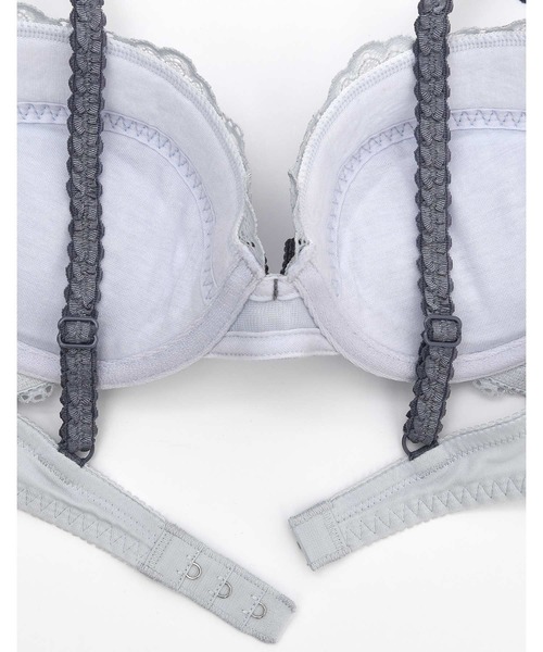 une nana cool（ウンナナクール）の「Parasol lace 3/4カップブラジャー（ブラジャー・レディース・グレー/ミント/ピンク/ネイビー/オリーブ・E70/D75/E65/F70/E75/D70/C65/C75/C70/D65/F75/B75/B65/B70）」の11枚目の写真