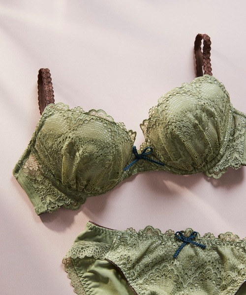une nana cool（ウンナナクール）の「Parasol lace 3/4カップブラジャー（ブラジャー・レディース・グレー/ミント/ピンク/ネイビー/オリーブ・E70/D75/E65/F70/E75/D70/C65/C75/C70/D65/F75/B75/B65/B70）」の19枚目の写真