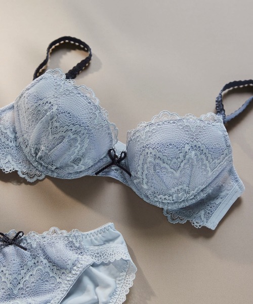 une nana cool（ウンナナクール）の「Parasol lace 3/4カップブラジャー（ブラジャー・レディース・グレー/ミント/ピンク/ネイビー/オリーブ・E70/D75/E65/F70/E75/D70/C65/C75/C70/D65/F75/B75/B65/B70）」の17枚目の写真