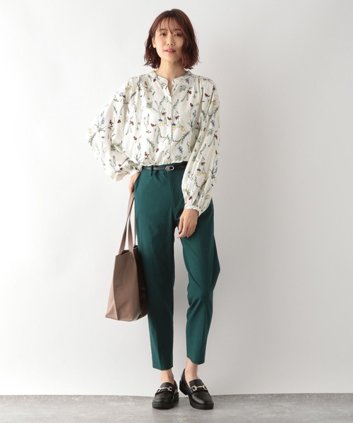 GLOBAL WORK（グローバルワーク）の「さらさらリラックスプリントブラウス/269045（シャツ/ブラウス・レディース・ホワイト系その他/ホワイト系その他2/ブラウン系その他/ストライプ・SMALL/MEDIUM/LARGE）」の17枚目の写真