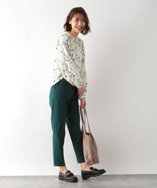 GLOBAL WORK（グローバルワーク）の「さらさらリラックスプリントブラウス/269045（シャツ/ブラウス・レディース・ホワイト系その他/ホワイト系その他2/ブラウン系その他/ストライプ・SMALL/MEDIUM/LARGE）」の19枚目の写真