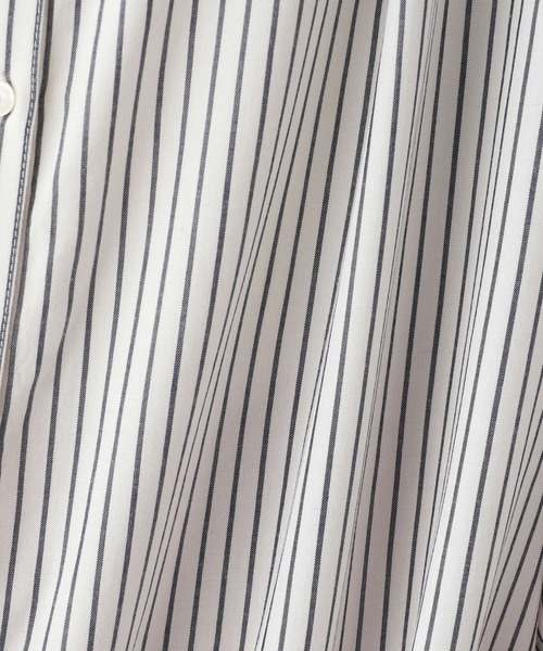 GLOBAL WORK（グローバルワーク）の「さらさらリラックスプリントブラウス/269045（シャツ/ブラウス・レディース・ホワイト系その他/ホワイト系その他2/ブラウン系その他/ストライプ・SMALL/MEDIUM/LARGE）」の10枚目の写真