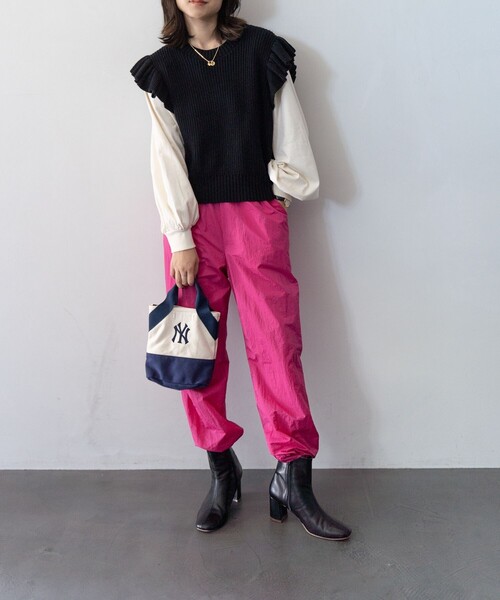 FREAK'S STORE（フリークスストア）の「MLB × FREAK’S STORE/エムエルビー 別注 MLB TOTE MINI / ミニトートショルダーバッグ（トートバッグ・レディース・ネイビー/ピンク/グリーン/その他1・ONE SIZE）」の18枚目の写真