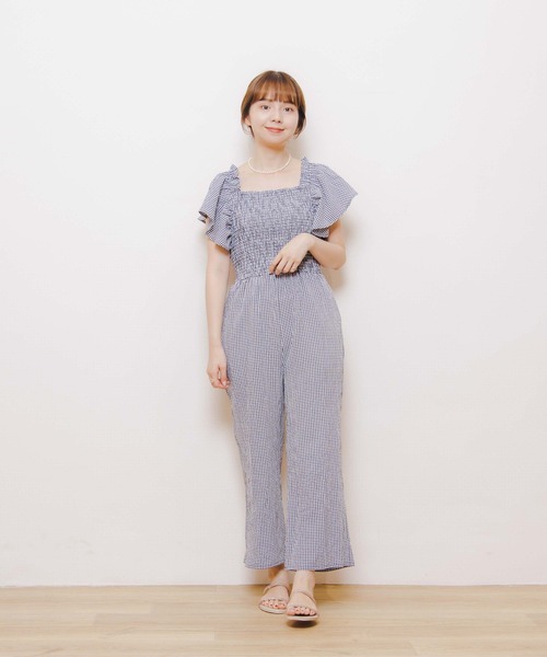 flower（フラワー）の「ハピネスロンパース（サロペット/オーバーオール・レディース・ブラック/ベージュ・FREE）」の18枚目の写真