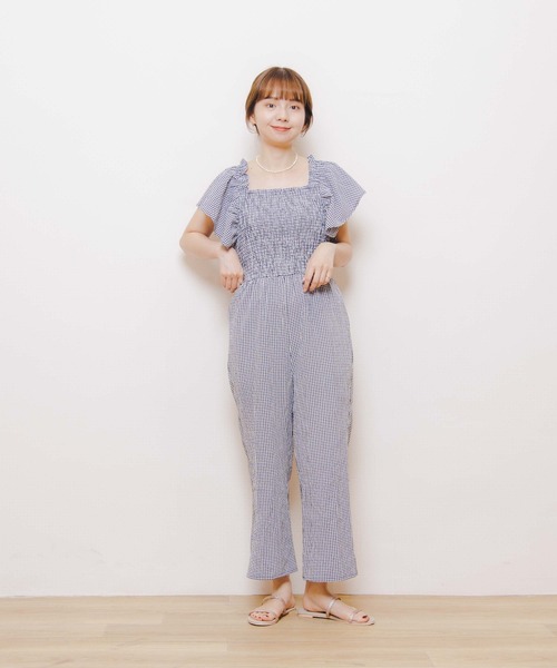 flower（フラワー）の「ハピネスロンパース（サロペット/オーバーオール・レディース・ブラック/ベージュ・FREE）」の20枚目の写真