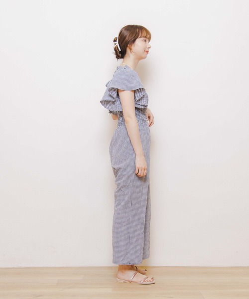 flower（フラワー）の「ハピネスロンパース（サロペット/オーバーオール・レディース・ブラック/ベージュ・FREE）」の21枚目の写真