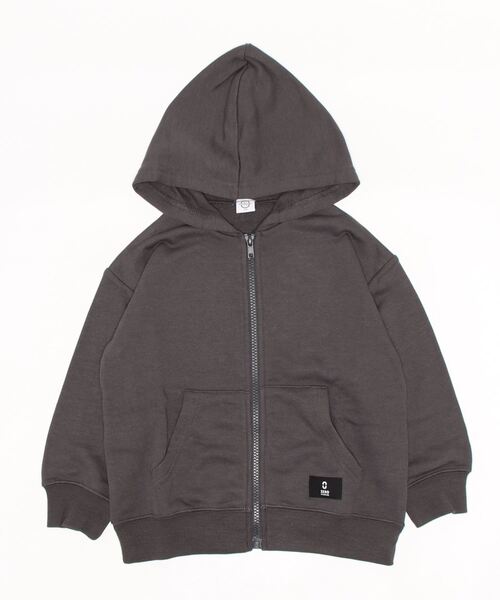 ZERO standerd（ゼロスタンダード）の「ゼロスタンダード フードジャケット（パーカー・キッズ・カーキ/チャコールグレー/ブラウン/アイボリー/グリーン/オフホワイト/ブラック/ピンク・120cm/110cm/160cm/140cm/130cm/150cm）」の3枚目の写真