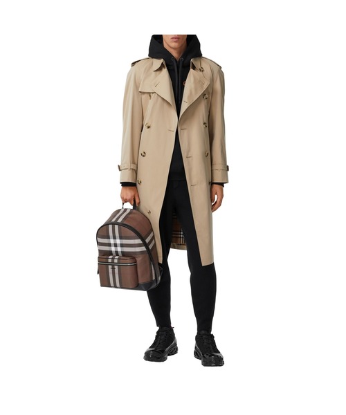 BURBERRY（バーバリー）の「チェック＆レザー バックパック（バックパック/リュック・メンズ・ダークブラウン系・ONE SIZE）」の2枚目の写真