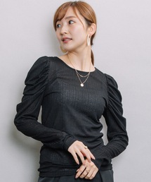 ELVENCE DEUX | シアーCギャザーPO(Tシャツ/カットソー)