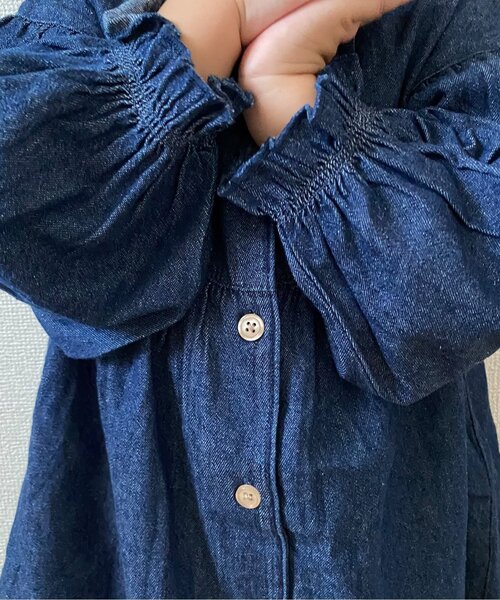 apres les cours（アプレレクール）の「WEB限定 まいにちワンピース（ワンピース・キッズ・カーキ/その他3/ブルー/ブラック/オレンジ/ワインレッド/アイボリー・100/120/130/80/90/140/110）」の22枚目の写真