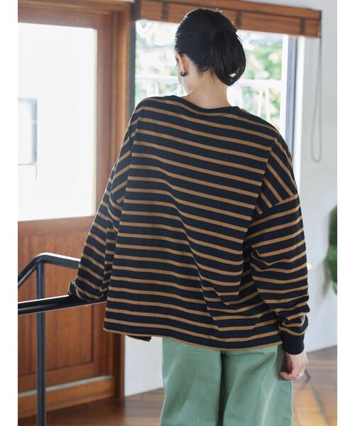 AMERICAN HOLIC（アメリカンホリック）の「BIGシルエットカットプルオーバー（Tシャツ/カットソー・レディース・ブラック/ブルーグリーン/オフホワイト/ブラック系その他4/グレー系その他4・M/L）」の11枚目の写真